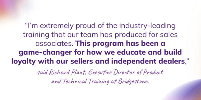Richard Plant on Bridgestone's training program